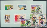 1976 Montreali nyári olimpia sor + sor blokkformában Mi 611-615