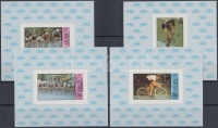 1980 Moszkvai nyári olimpia sor vágott blokkformában Mi 795-798