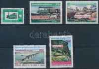 1977 Vasút sor Mi 261-265 (folt az 1K szélén)