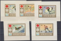 1972 Sapporoi téli olimpia vágott blokksor Mi A 35-E 35