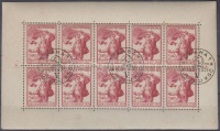 1954 Csehszlovák Kommunista Párt kisív Mi 847 (Mi EUR 120,-)