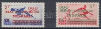 1961 Római nyári olimpia sor felülnyomással Mi 16-17