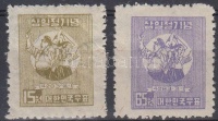 1950 Márciusi felkelés Mi 66-67 (gumihiba / gum disturbance)