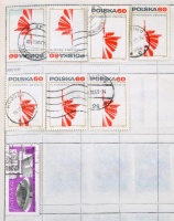 Európa 8 db cserefüzet néhány ezer bélyeggel 8 országból