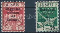 1920 Forgalmi értékek Mi 21 I + 25