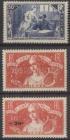 1935-1936 Nélkülöző értelmiségiek Mi 303-304 + 335