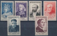 1954 Híres emberek sor Mi 1015-1020 (**Mi EUR 140,-)