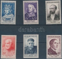 1954 Híres emberek sor Mi 1015-1020