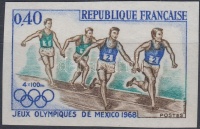 1968 Mexikói olimpia vágott bélyeg