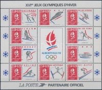 1992 Téli Olimpia, Albertville blokk Mi 12