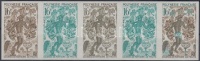 1967 Július ünnepe színpróba vágott ötöscsík Mi 71