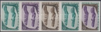 1967 Művészet színpróba vágott ötöscsík Mi 77