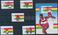 1988 Nyári Olimpia, Szöul vágott sor Mi 1205-1209 + blokk 131