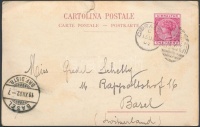 1902 Képeslap Svájcba