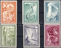 1951 Újjáépítés, Marshall-terv sor Mi 582-587