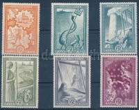 1951 Újjáépítés, Marshall-terv sor Mi 582-587