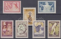 1953 Hazai termékek, Gyümölcsök sor Mi 596-602