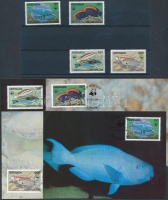 1984 WWF Halak sor Mi 1299-1302 + 4 CM + 4 FDC-n
