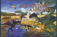 2003 Prehisztorikus állatok kisív Mi 5324-5327