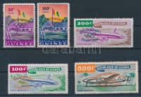1960 Római olimpia felülnyomott sor Mi 49-53