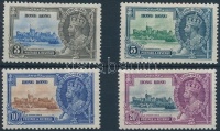 1935 V. György trónra lépésének 25. évfordulója sor Mi 132-135