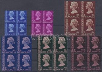 1976 II. Erzsébet királynő 6 négyestömb Mi 318-323