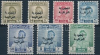 1958 Forgalmi sor felülnyomással Mi 221-227 (Mi A 220 hiányzik / missing)