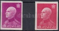 1938 Reza sah Pahlavi 60. születésnapja 2 vágott záróérték Mi 724-725 B