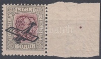1929 Ívszéli felülnyomott bélyeg Mi 123