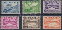 1934 Légiposta bélyeg sor Mi 175-180