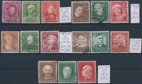 NSZK 1949-1954 5 db klf töredék sor (Mi EUR 173.-)