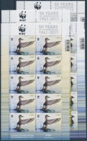 2011 WWF veszélyeztetett madárfajok kisívsor Mi 1298-1301