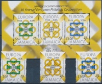 2006 50 éves az Europa CEPT sor Mi 1081-1083 + blokk Mi 56