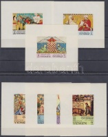 1967 Mór művészet Spanyolországban de luxe blokk sor Mi 412-418