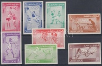 1964 Nyári olimpia, Tokió vágott sor Mi 437 B-444 B