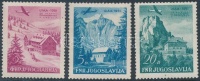1951 Nemzetközi Alpinista Egyesület sor Mi 655-657 (Mi EUR 80.-)