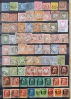 Kb. 270 db régi német bélyeg (Saar, Memel, Deutsches Reich, stb.) 3 db berakólapon