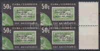 1964 Űrkutatás ívszéli négyes tömb Mi 943