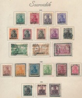 Saar összeállítás előnyomott albumlapokon (Mi EUR 483,-)