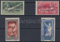 1924 Párizsi olimpiai játékok sor felülnyomással Mi 22-25