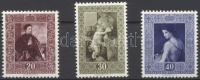 1952 Festmények sor Mi 306-308