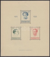 1939 Charlotte nagyhercegnő uralkodásának 20. évfordulója blokk Mi 3