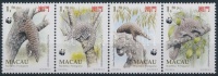 1994 WWF: Tobzoska sor 4-es csíkban Mi 795-798