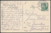 1908 'XI. DEUTSCHES TURNFEST' alkalmi bélyegzés képeslapon