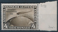 1933 Zeppelin - Chicago ívszéli Mi 498