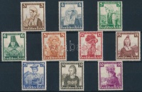 1935 Nothilfe: Népviselet sor Mi 588-597
