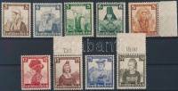 1935 Népviselet sor Mi 588-596 (hiányzik a záróérték)