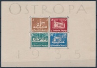 1935 OSTROPA blokk Mi 3 (Mi EUR 180,-) (szakadás, falccal javítva / tear)