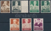 1936 Foglalkozások 7 érték Mi 556-561, 564