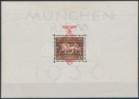 1936 Müncheni lóverseny blokk felülnyomással Mi 10